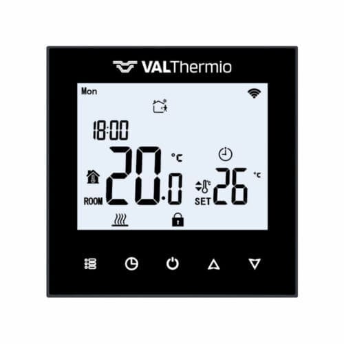 TERMOSTAT VALThermio SMART NEGRU LCD SI SENZOR SAPA VTH T10