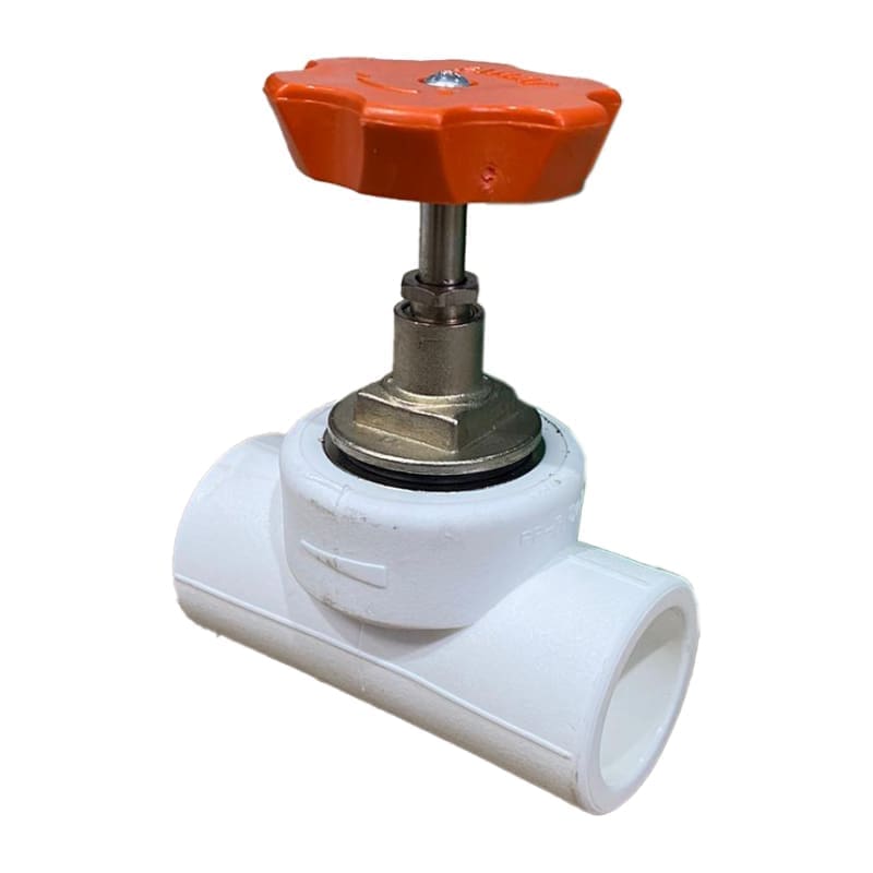 133262_l.jpeg VALDUOTHERM CONCEALED VALVE, WHITE PPR, DN 32, ESCUTCHEON