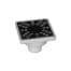 VALEasy MINITRAP FLOOR-MOUNT PP 1OUT Ø40 VERT. FRAME 100x100 H=39 SS GRATE