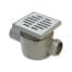 VALEasy "V" FLOOR DRAIN TRAP 1 IN D. 40-1 OUT D. 50 H80 EXTENSION AND STAINLESS STEEL GRATE