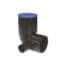 VALRain HDPE ELBOW D.110 EXTENDED WITH BRANCH RIGHT D. 50 CAP