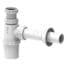 VALEasy White PP Bottle P-Trap for Kitchen Sink, DN 32 - 1 1/4"