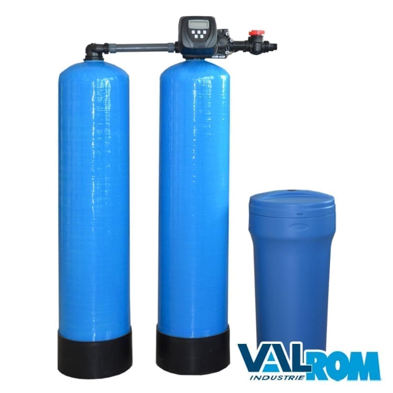 138284_l.jpeg VALHOH SOFT 50 TWIN WATER SOFTENING SYSTEM Q=2.4m³/h WITH BY-PASS