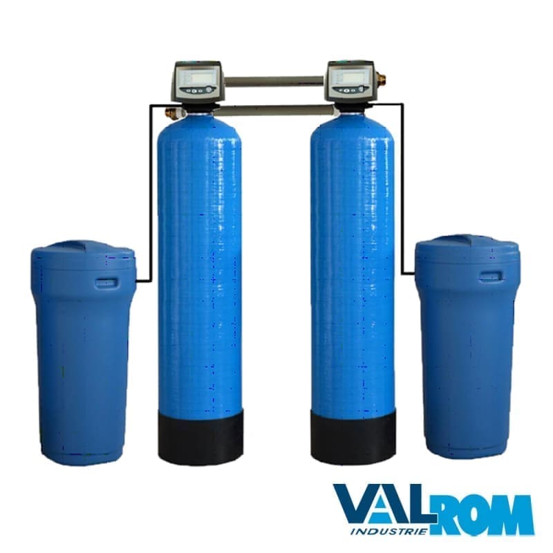 138628_l.jpeg VALHOH SOFT 50 TWIN WATER SOFTENER SYSTEM, PERFORMA VALVE, 2.4 M³/H, WITH BYPASS
