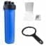 COLD WATER FILTER HOUSING BIG BLUE 20'' WITH 1'' FEMALE INLET, MOUNTING BRACKET, WRENCH, MAX. 6 BAR PRESSURE