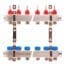 VALThermio EUROCON manifold/distributor kit with stainless steel flow meters, 10 circuits, 1"