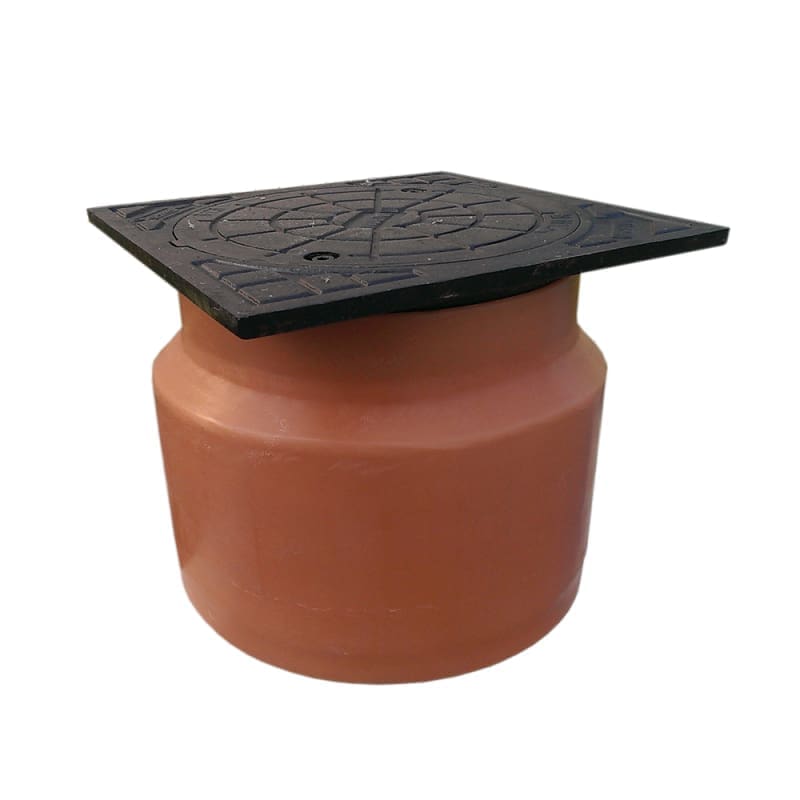 144846_l.jpeg VALPlast Cast Iron Lid + Frame A15, Clear Opening D300, Telescopic Riser DN500 V-HDPE, H=300mm