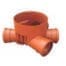 VALPlast BASE JUNCTION/INSPECTION CHAMBER DN315 45# 3IN 1OUT D.160