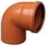 VALPlast 87° PVC DRAINAGE ELBOW D.400