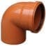 VALPlast PVC sewer elbow 87° D.50